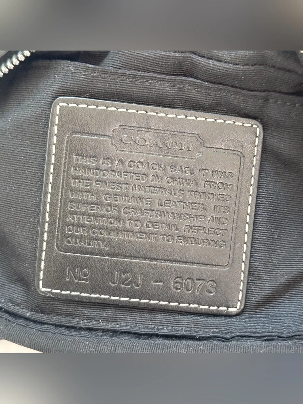 Vintage Coach Y2K Signature Canvas Crossbody Pochette Bag 6073 Black/Grey GUC